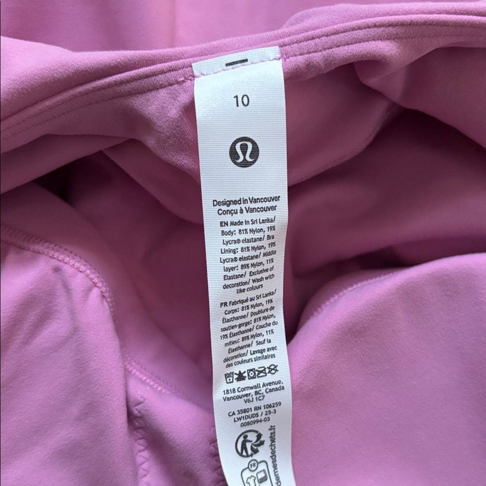 LULULEMON ALIGN TANK IN PINK FROSTING SZ 6 ,10 NWT - Picture 9 of 10